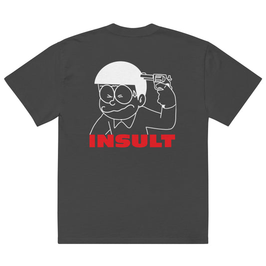 INSULT® Oversized Faded Black T-shirt